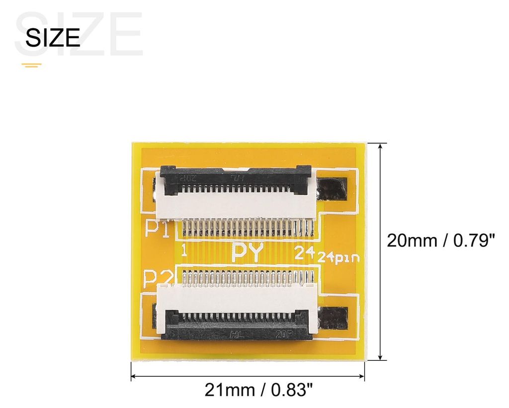 5 Stš¹ck FFC FPC Erweiterungskarte PCB Erweitern ZIP HDD Anschluss 20 Stift 0.5mm Tonh?he Einseitig fš¹r LCD 3D Drucker Kamera DVD TV Laptop Audio