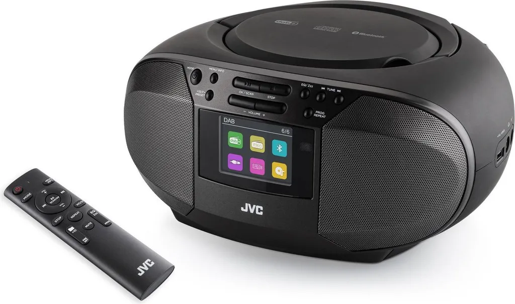 Système audio portable JVC RD-E664B DAB+ idéal pour cuisine et bureau