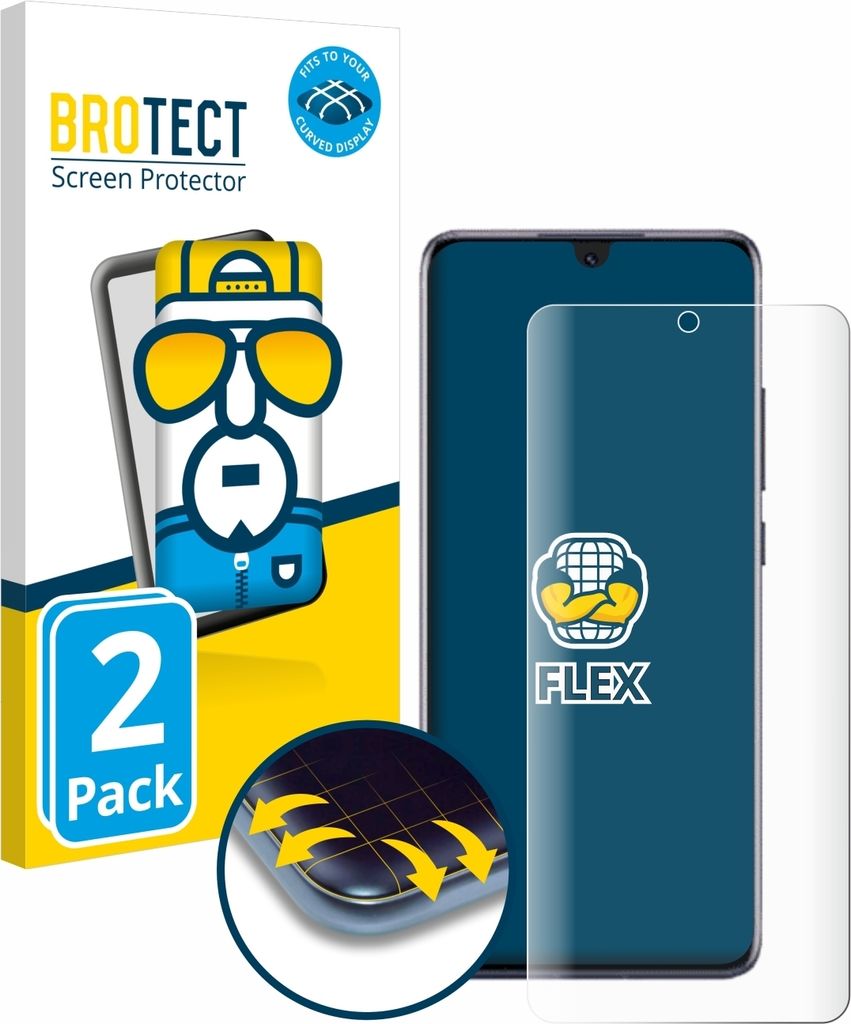 2x BROTECT Fullscreen Schutzfolie für Honor Magic 6 Lite Displayschutz Folie Fullcover Klar Transparent
