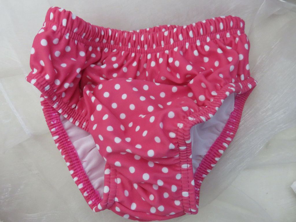 Fashy - Mädchen - Badewindelhöschen Gr. 74/80 rosa gepunktet