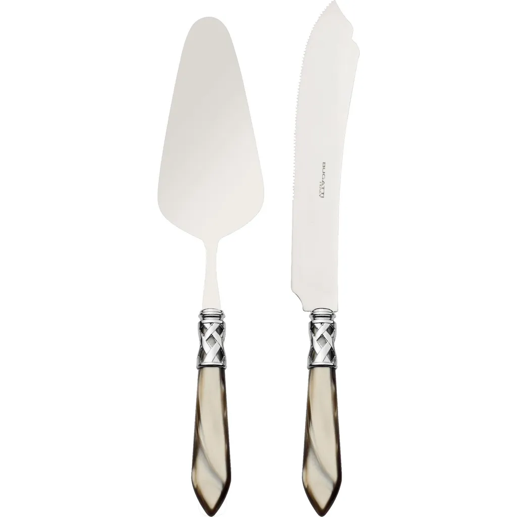 Set Torta Aladdin Bugatti MP107420 | Acciaio 18/10 e Finiture Madreperla