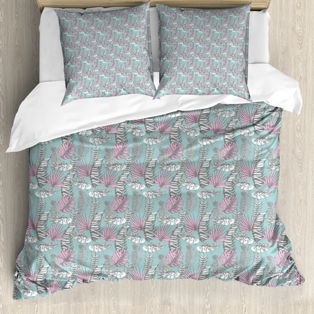 Housse de couette douce anti-allergie 155x220 cm pour un sommeil sain