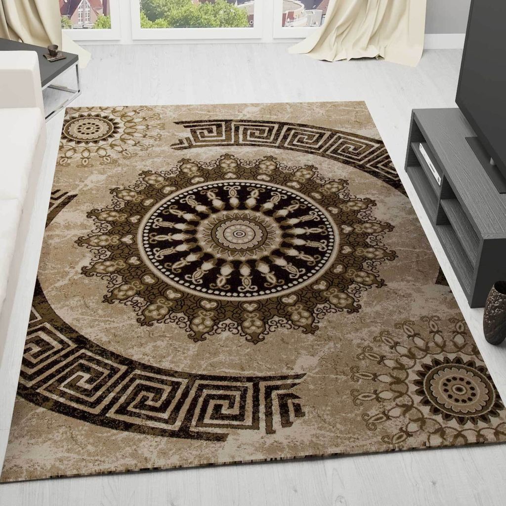 Klassischer Tibet Teppich, sehr dicht gewebt, mit Medaillon Produktbild 