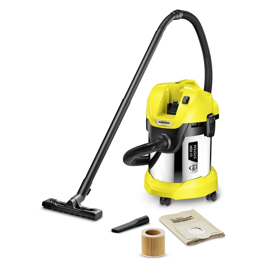 Aspirateur eau et poussière Kärcher WD 3 Batterie Premium sans fil
