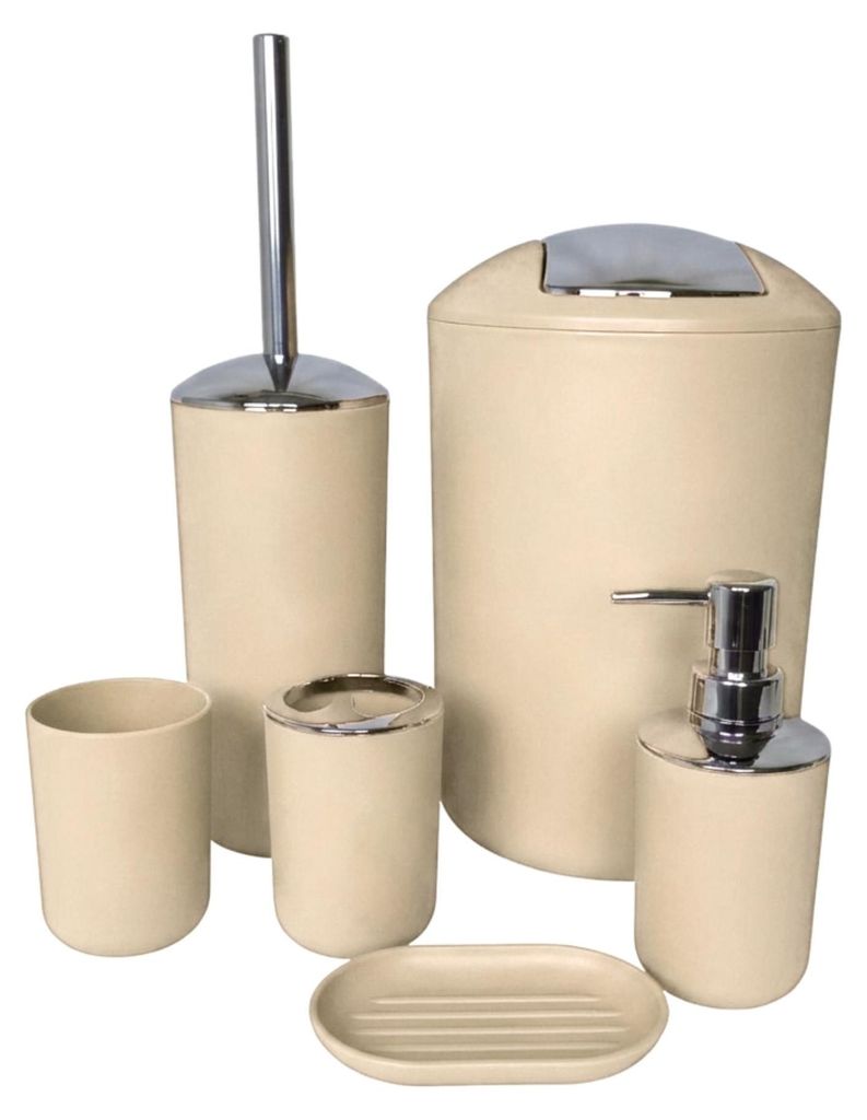 Badset 6-teilig, Badezimmer Zubehörset, Badaccessoires Produktbild 