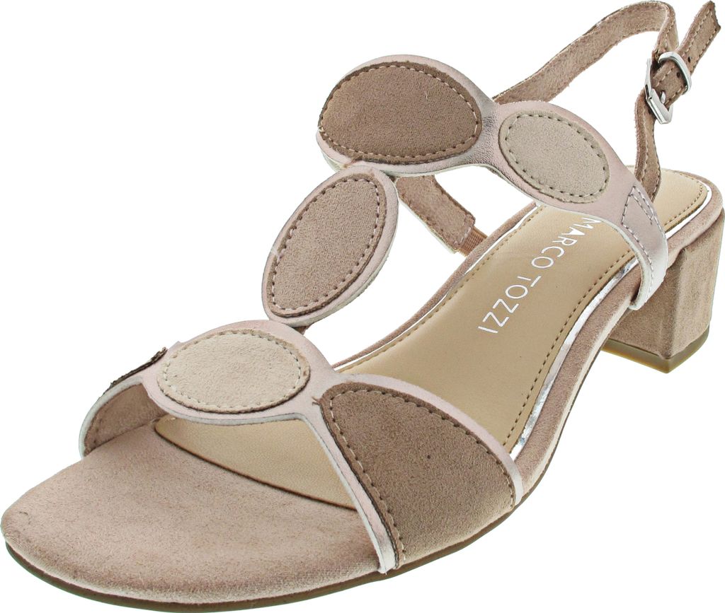 MARCO TOZZI Damen Sandale Textil Sandalette Metallic Produktbild 20