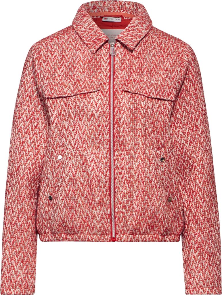Street One Short Boucle Jkt mandarin red 36