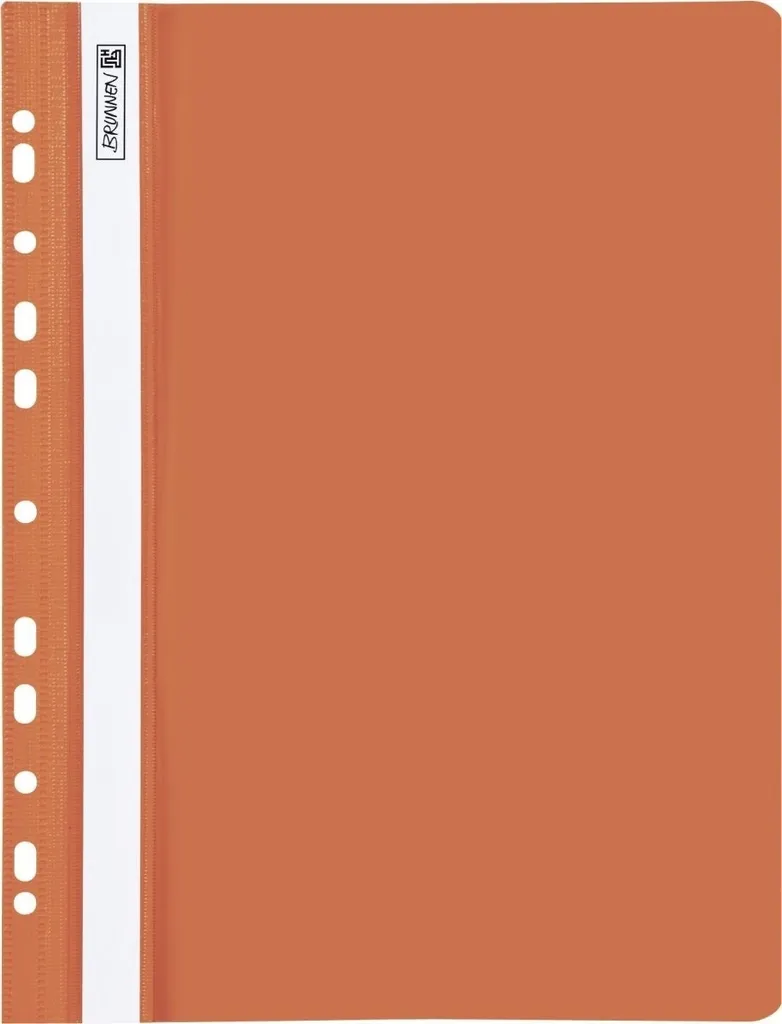Dossier à Reliure Rapide A4 Orange Brunnen 102015240 en PVC Transparent
