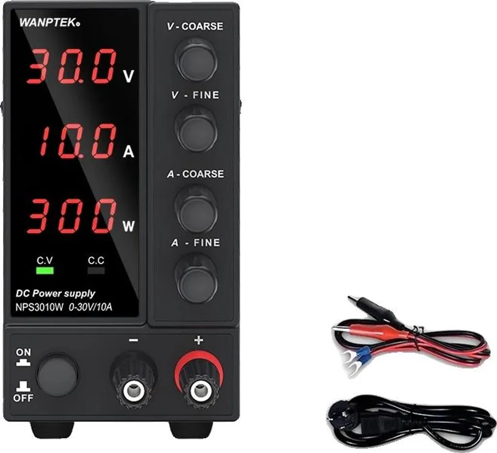 Alimentation de laboratoire stabilisée 30V 10A à affichage numérique LED