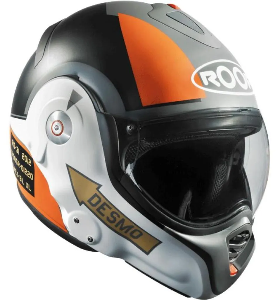 Casque de moto pour ville et route ROOF RO31 DESMO PILOT S noir
