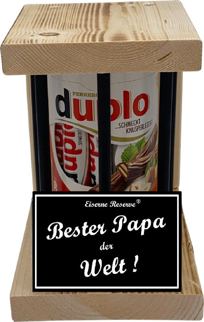 duplo Riegel - Notfall Reserve - Black Edition - Bester Papa der Welt - Papa Geschenk