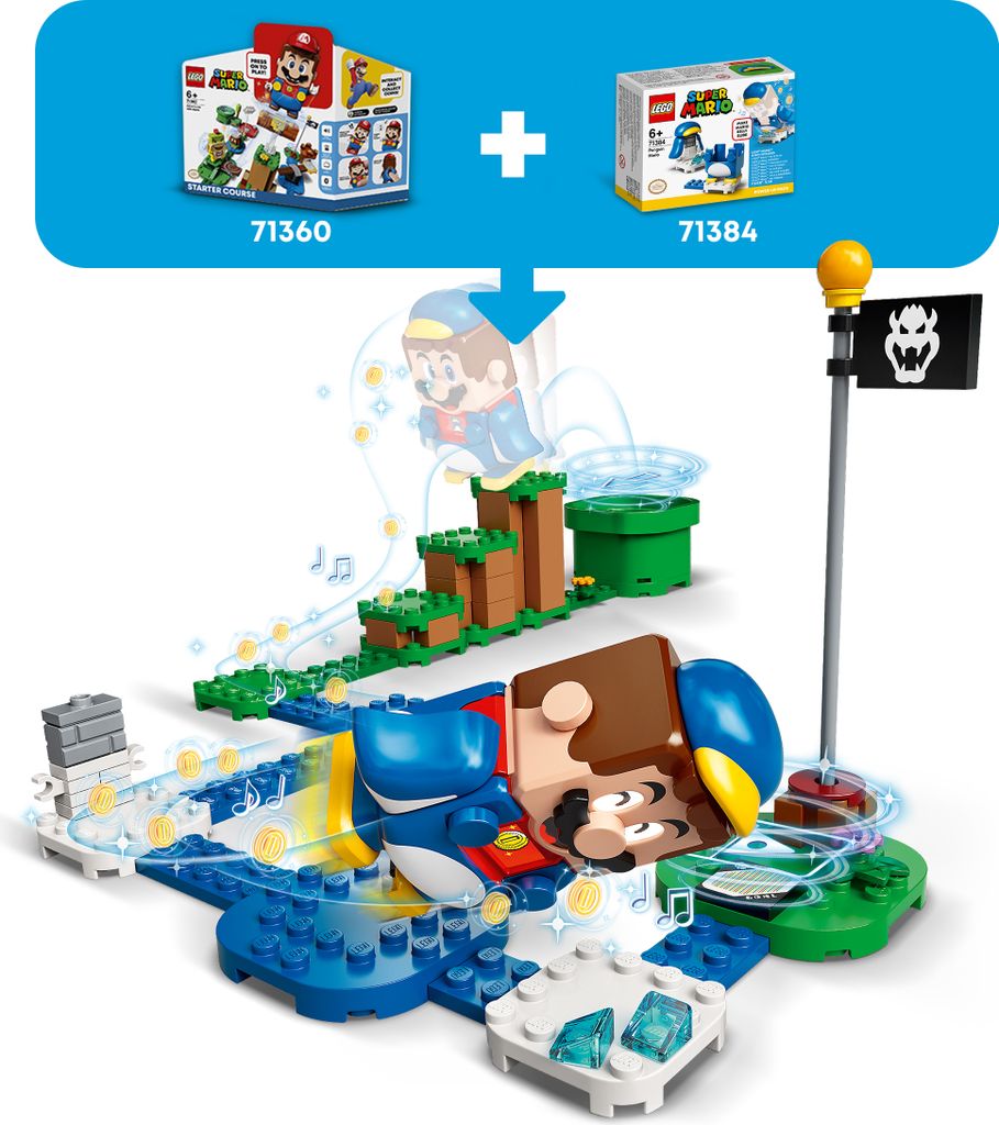LEGO 71384 Super Mario Pinguin-Mario Anzug Power Up Pack, Produktbild 3