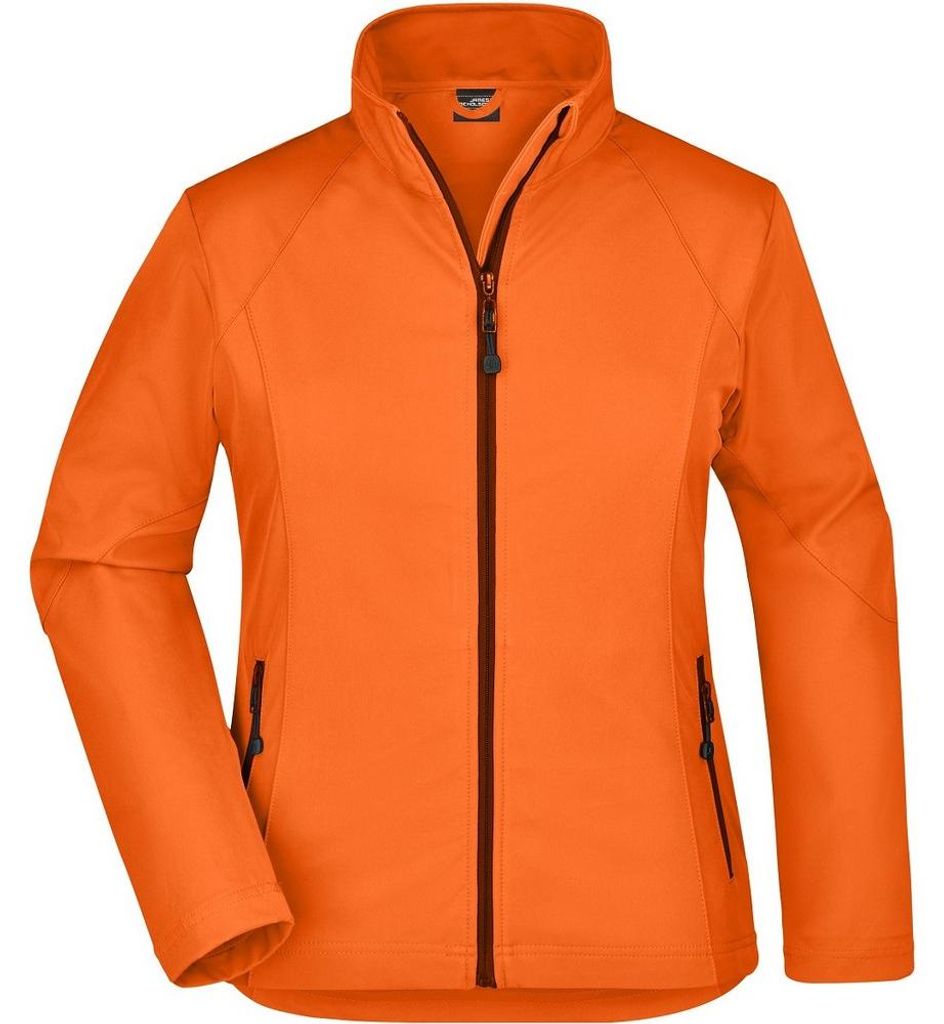 James and Nicholson - Softshelljacke Stretch für Damen LT2593 (XL) (Orange)