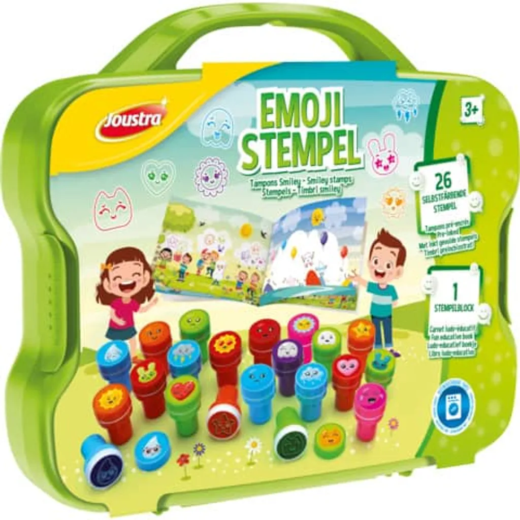 Joustra J41817 Set de 26 Tampons Emoji Motivstempel pour Enfant
