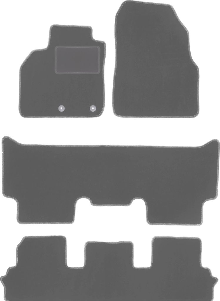 Graphit-Fußmatten für: Renault Grand Scenic III 7-Sitzer (2009-2015)