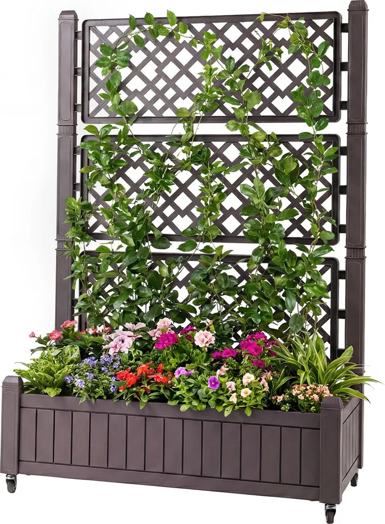 Fini les plantes sèches ! Jardinière avec indicateur d'eau et drainage