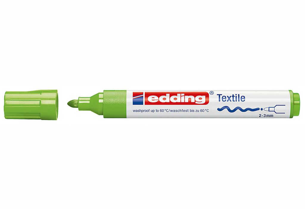 Edding 4500, Hellgrün, Rundspitze, Grün, Weiß, 2 mm, 3 mm, Produktbild 