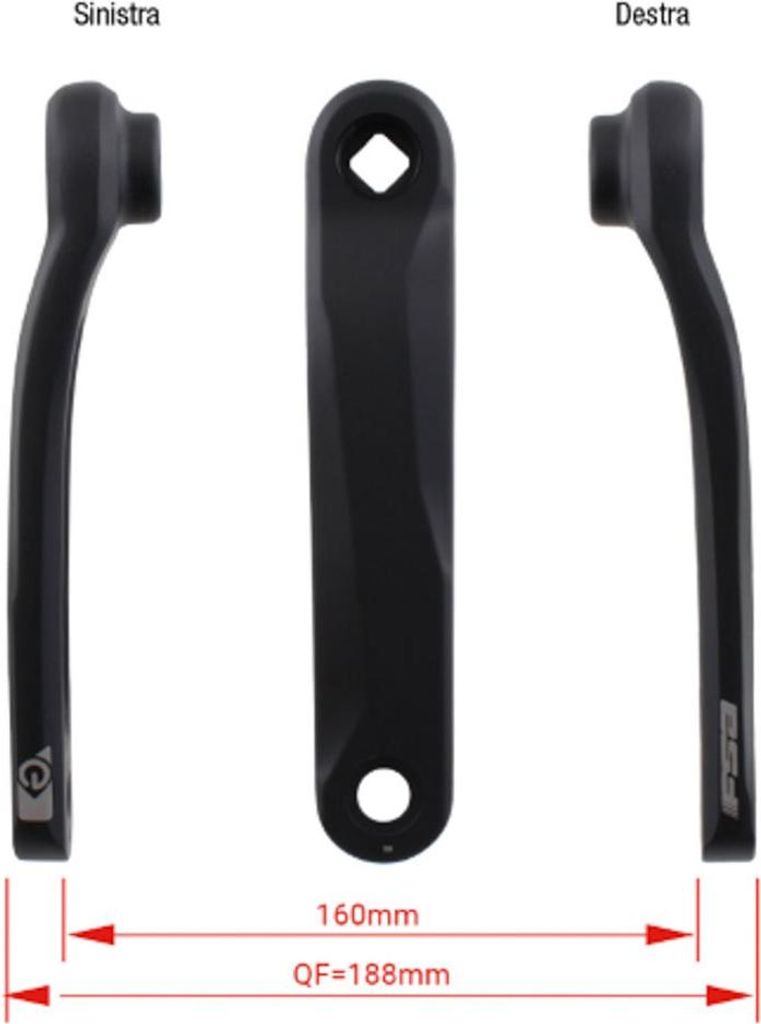 Fsa Ck-745/jis Kurbel Silber 165 mm Silber 165 mm