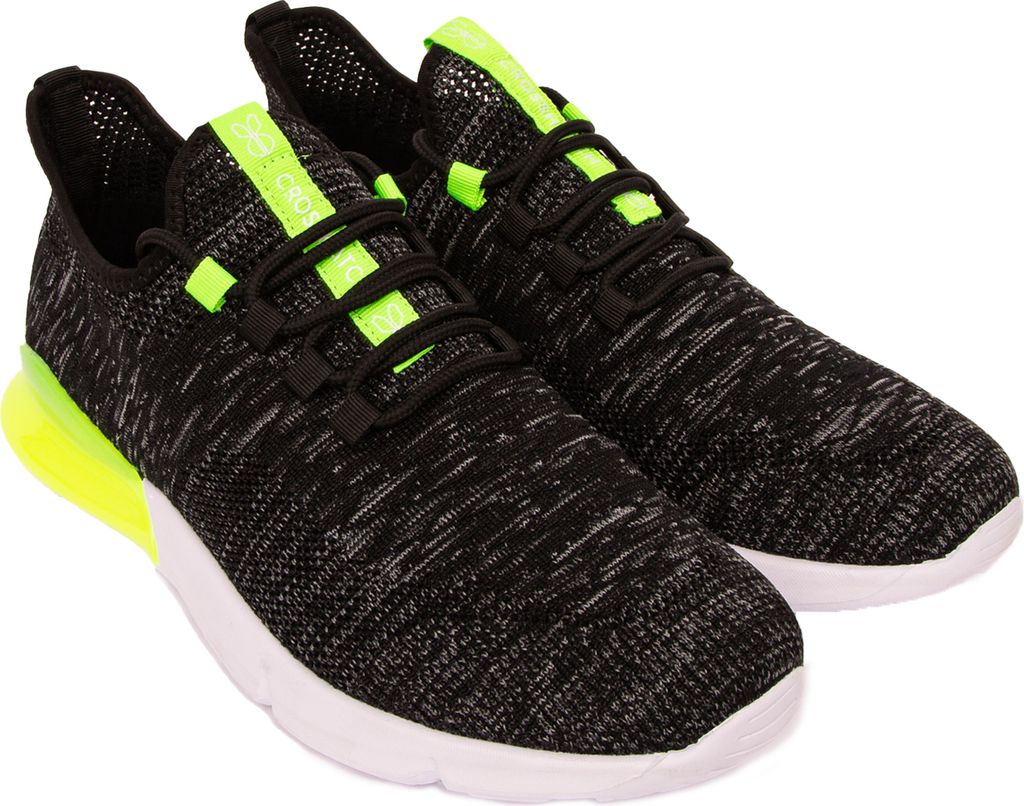 Crosshatch - Herren Sneaker "Smitlay MVE" BG918 (43 EU) (Schwarz/Grün)