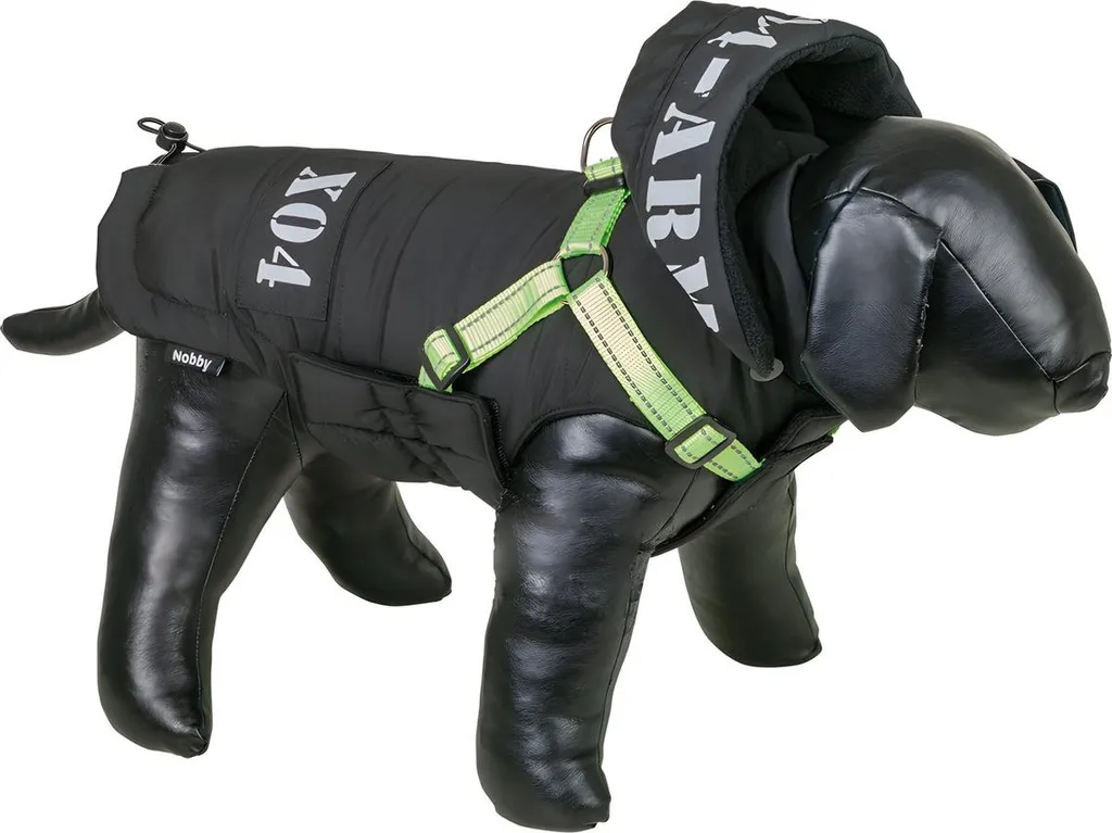 Manteau Chien 2 en 1 Noir 48 cm avec Doublure Amovible Nobby X04