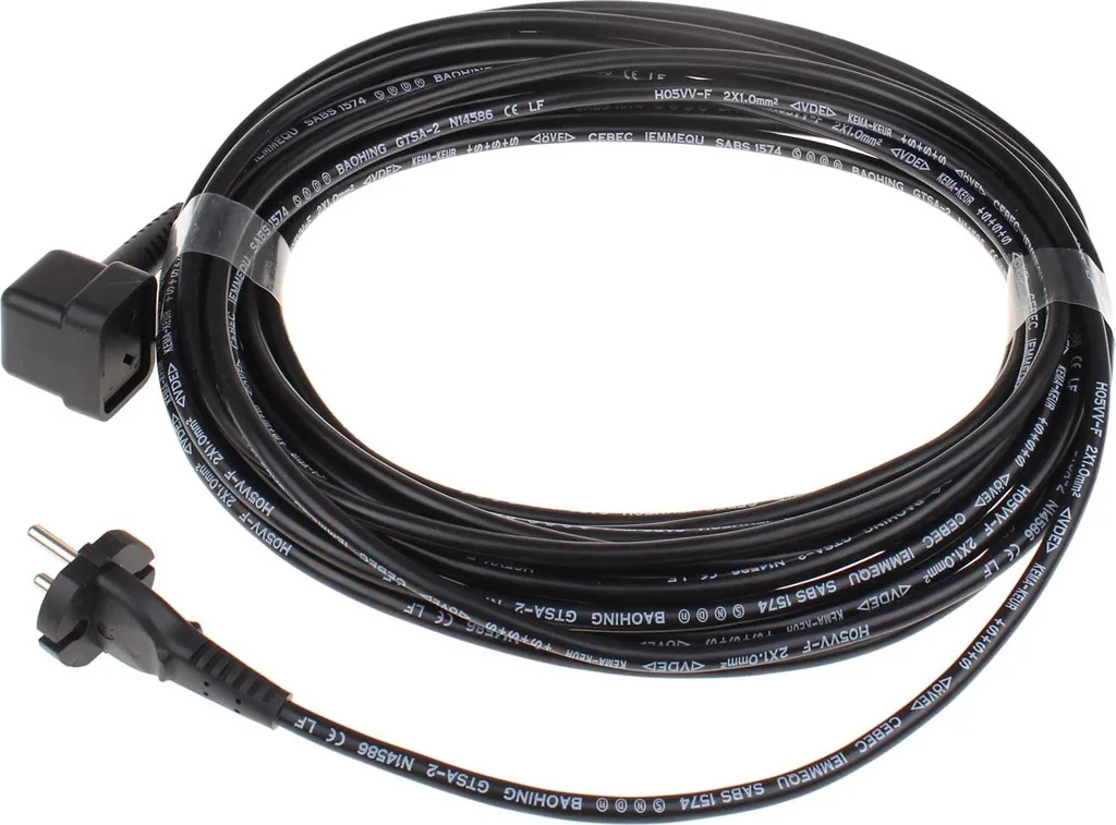 Cordon d'alimentation 10 mètres Numatic 236013 flexible pour modèles Pro