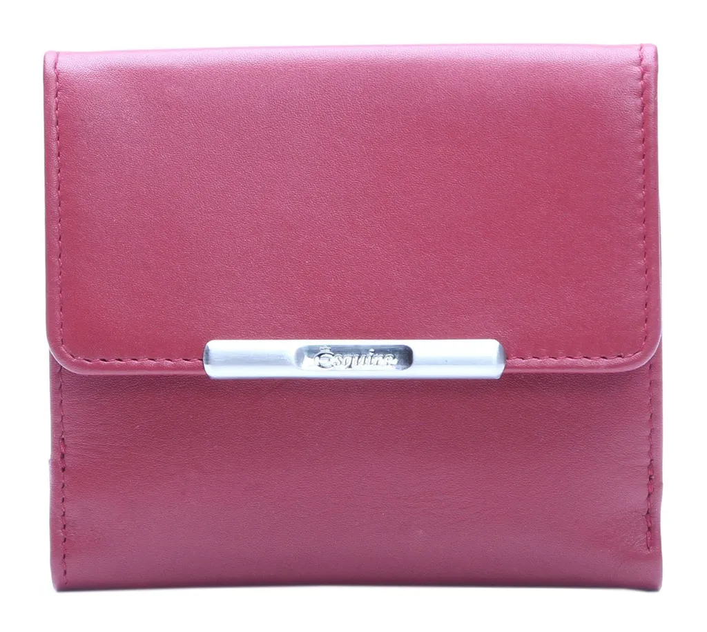 Esquire Helena Lady Wallet RFID Red - Porte-monnaie Cuir Boîte Viennoise