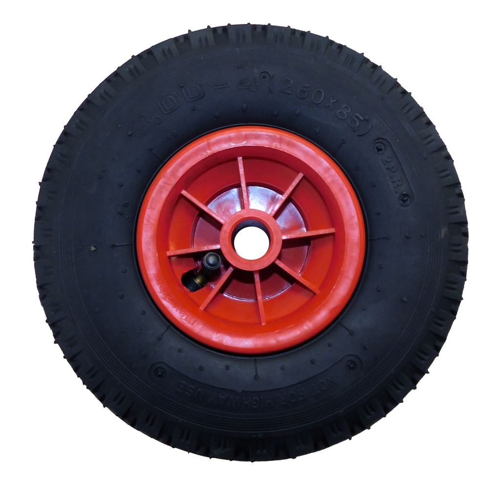 LIMEX Ersatzrad 260x85mm Rad für Transportkarre Sackkarre Stapelkarre | Rot