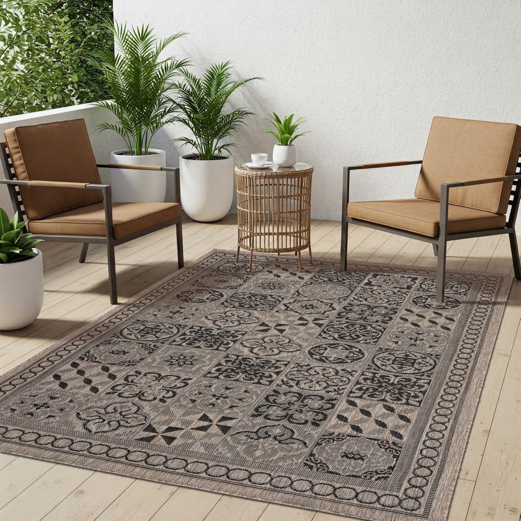 Tapiso Teppich Sisal MELISSA Outdoorteppich Indoor Outdoor 200 x 290 cm