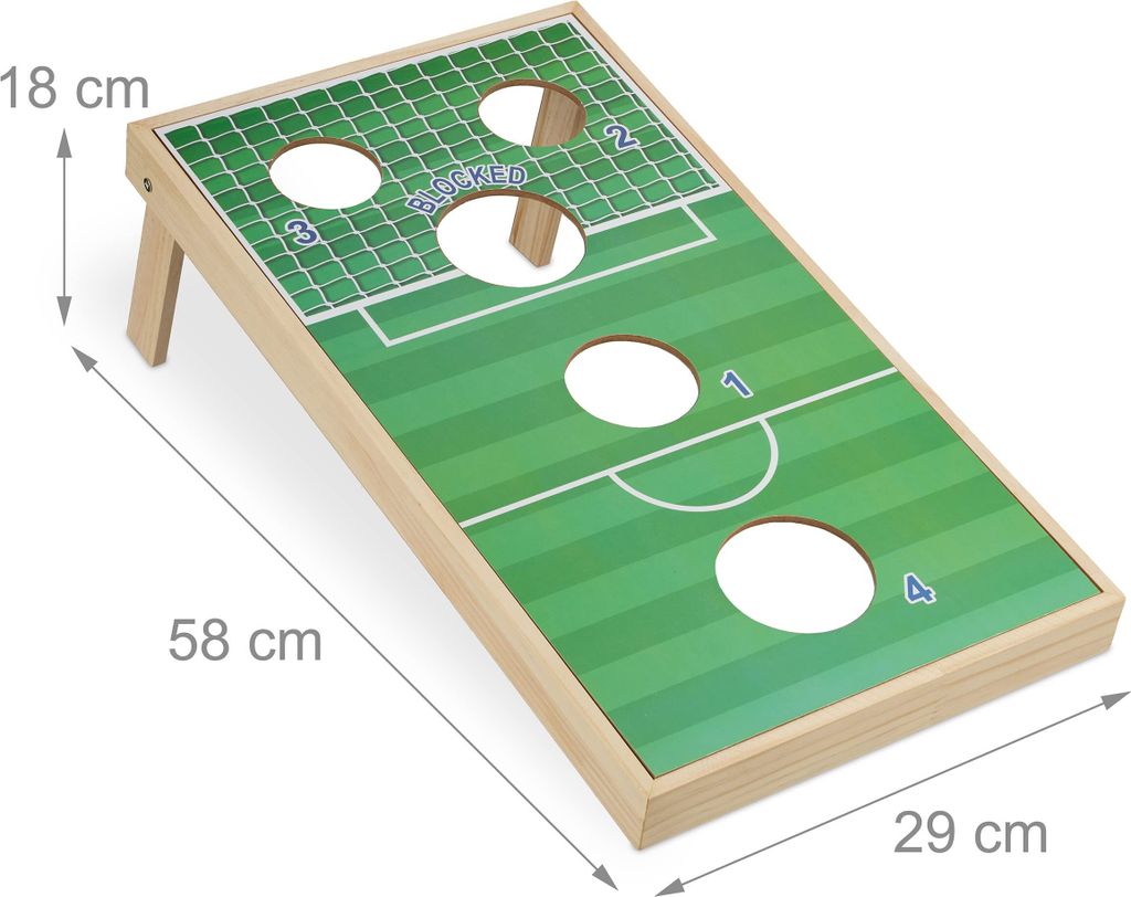 Relaxdays Cornhole, zestaw do gry w rzucanie, 10 worków z Zdjęcie produktu 4
