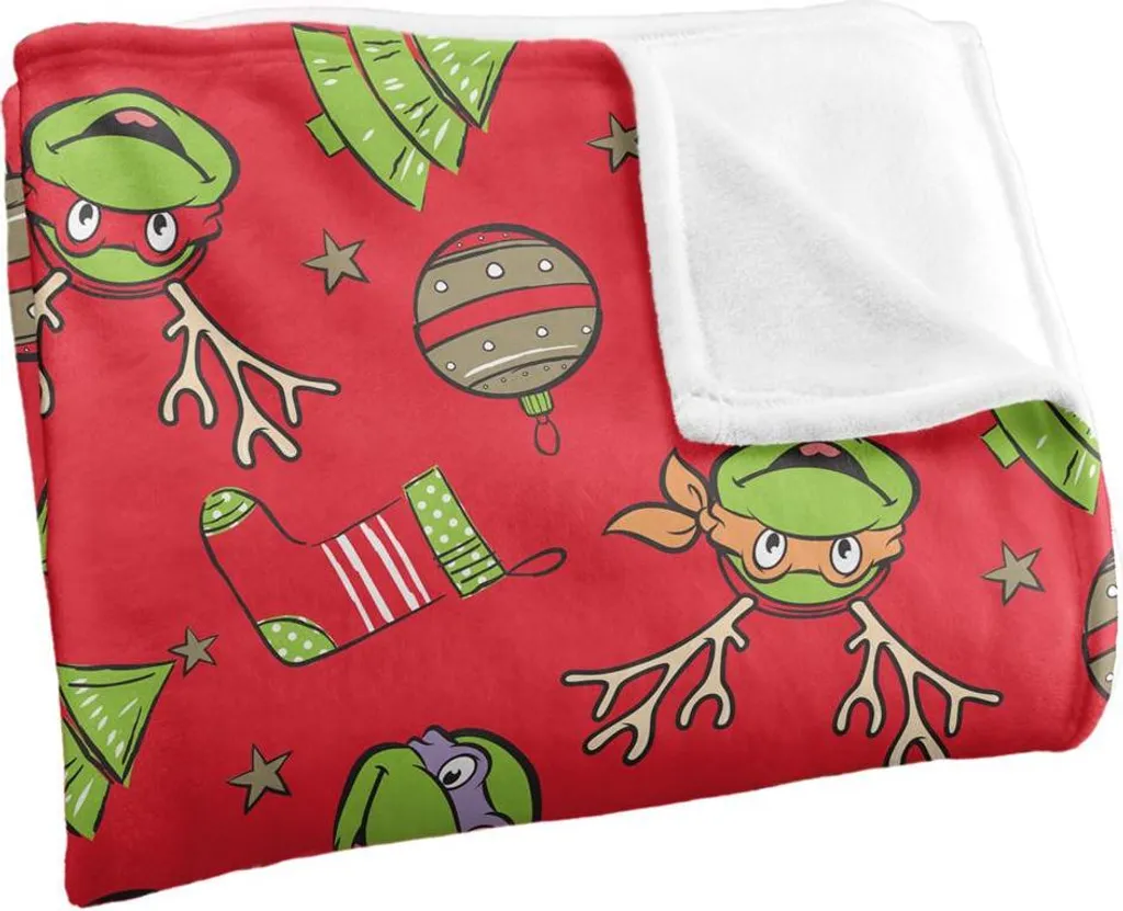 Couverture TMNT Supersoft Soyeuse Multicolore Noël 152cm x 127cm - 3