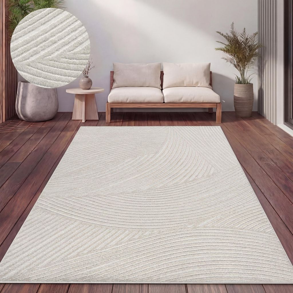 Outdoor Teppich Wetterfest Balkon Wohnzimmer Produktbild 