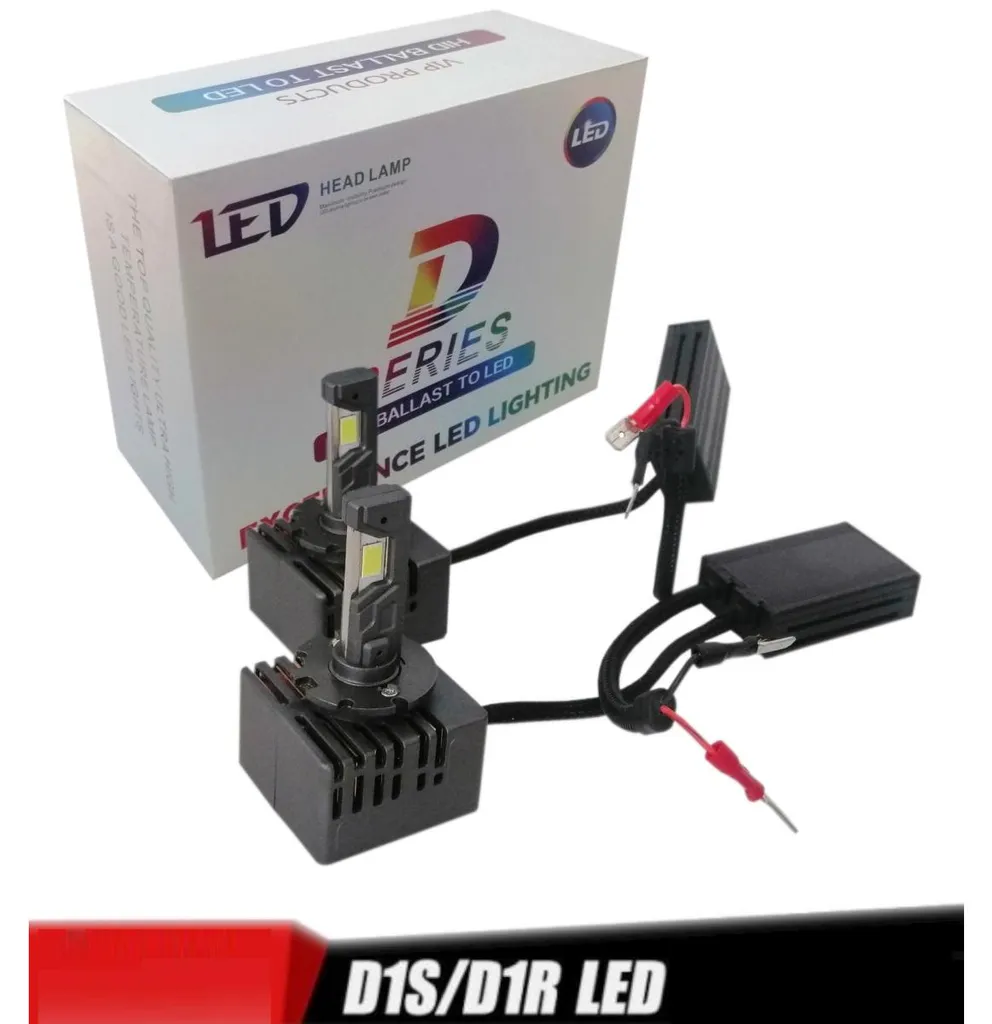 Ampoules LED D1S D1R D3S D3R 12V Conversion Directe sans Ballast x2