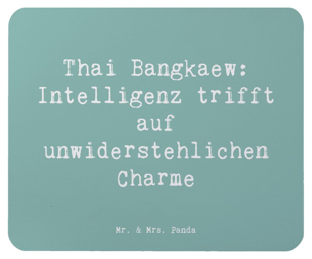 Mr. & Mrs. Panda Mousepad Spruch Thai Bangkaew Charme - Meeresbrise - Geschenk, Mouse Pad, Hund, unwiderstehlicher, Thailand, notebook mauspad, mou...