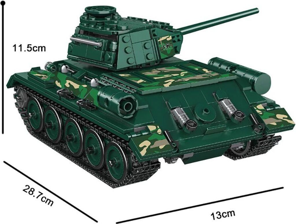 800 kusů stavebních bloků, Mould King 20015 Technic tank Obrázek produktu 5