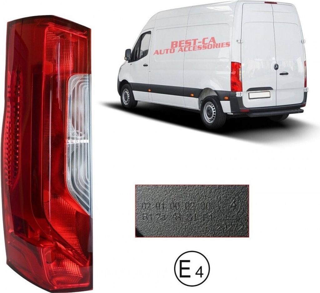 Feu arrière Feu arrière gauche Convient pour Mercedes Image du produit 