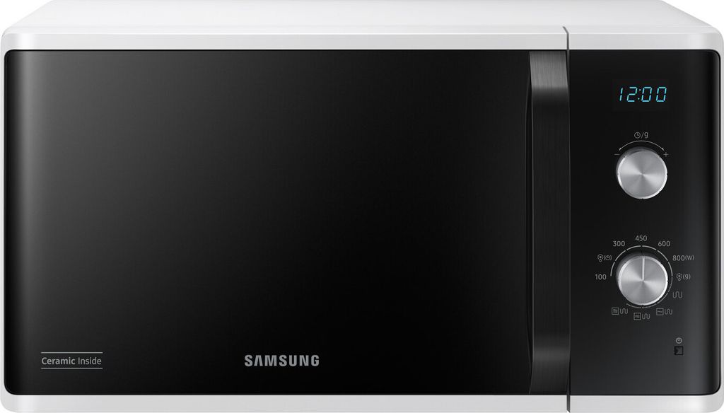 Samsung MG23K3614AW Mikrowelle mit Grill 23L 800W Weiß Eingebautes Display