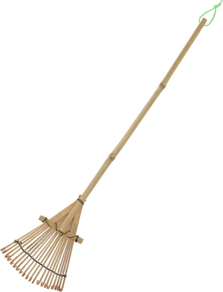 Esschert Design Kinder Rasenrechen aus Bambus 78 cm Produktbild 