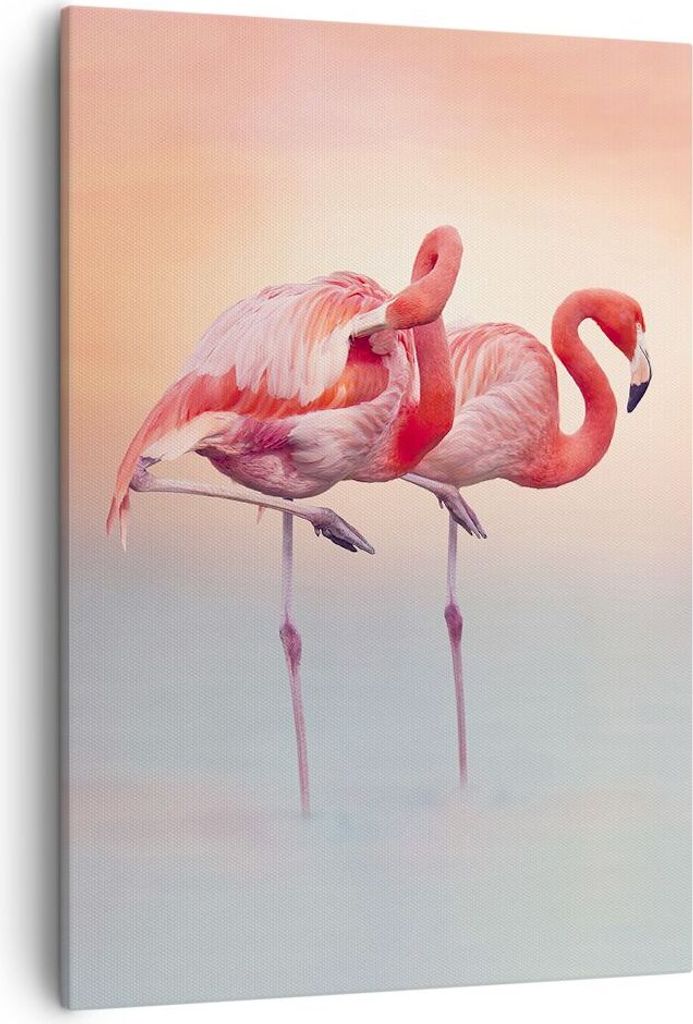 Bild auf Leinwand - Leinwandbild - Einteilig - Flamingos Produktbild 