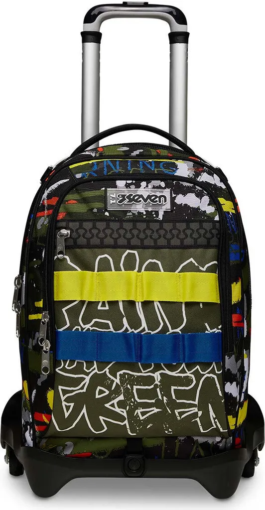 Cartable à roulettes Seven Trolley Scolaire 34L en Polyester Résistant