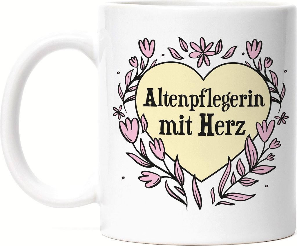 Altenpflegerin mit Herz Tasse Geschenkidee Zum Danke Sagen Beste Altenpflegerin