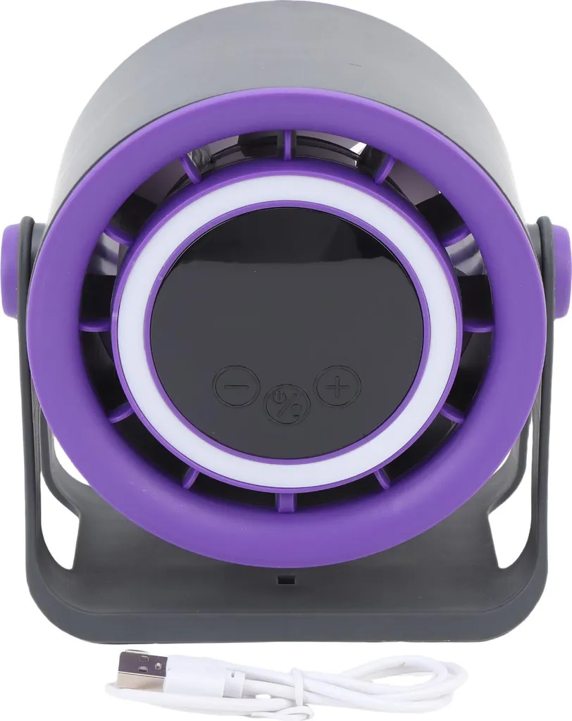 Ventilateur silencieux USB à batterie avec mode LED pour la chambre