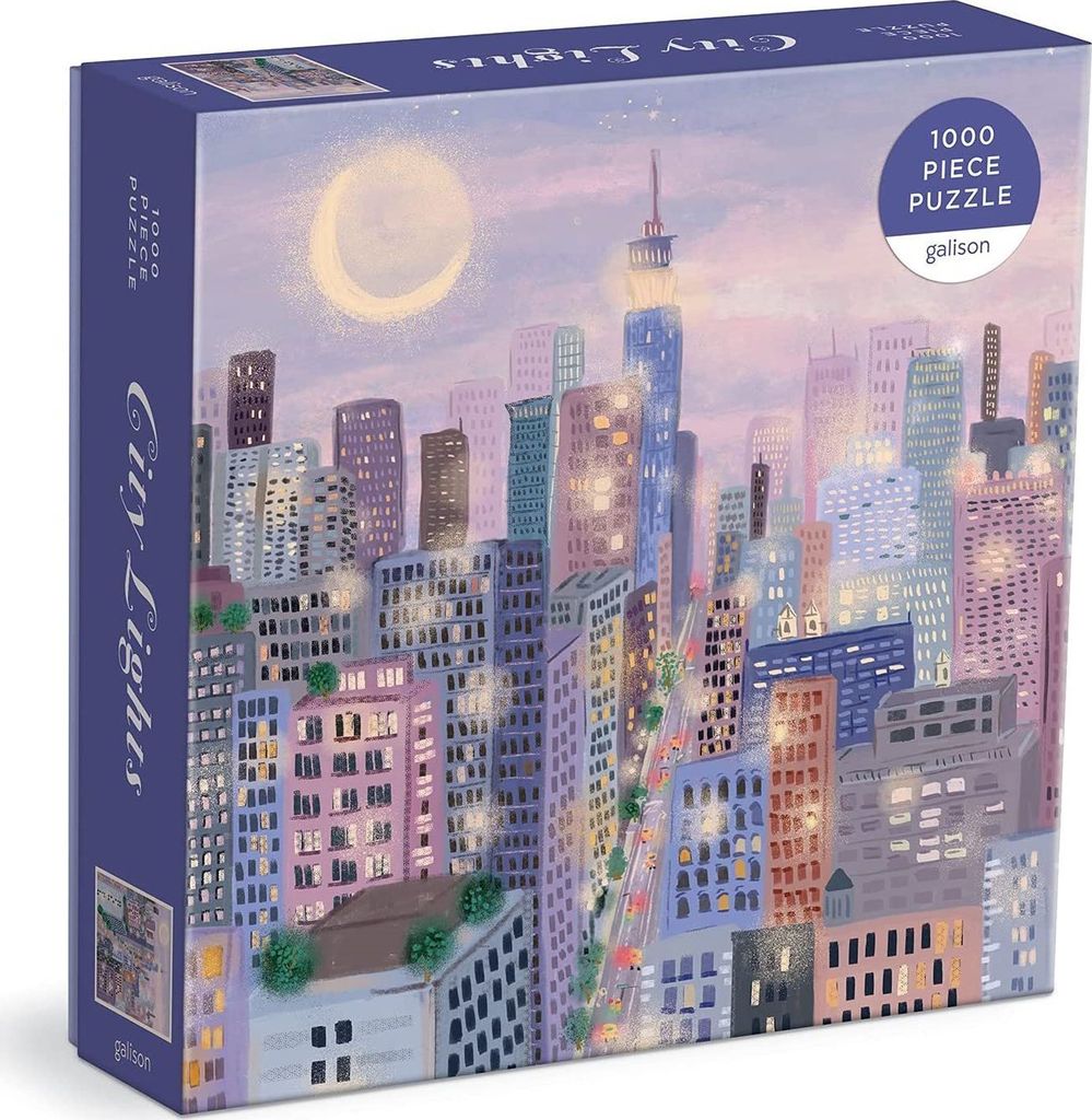 Galison Puzzle Světla ve městě 1000 dílků Image du produit 