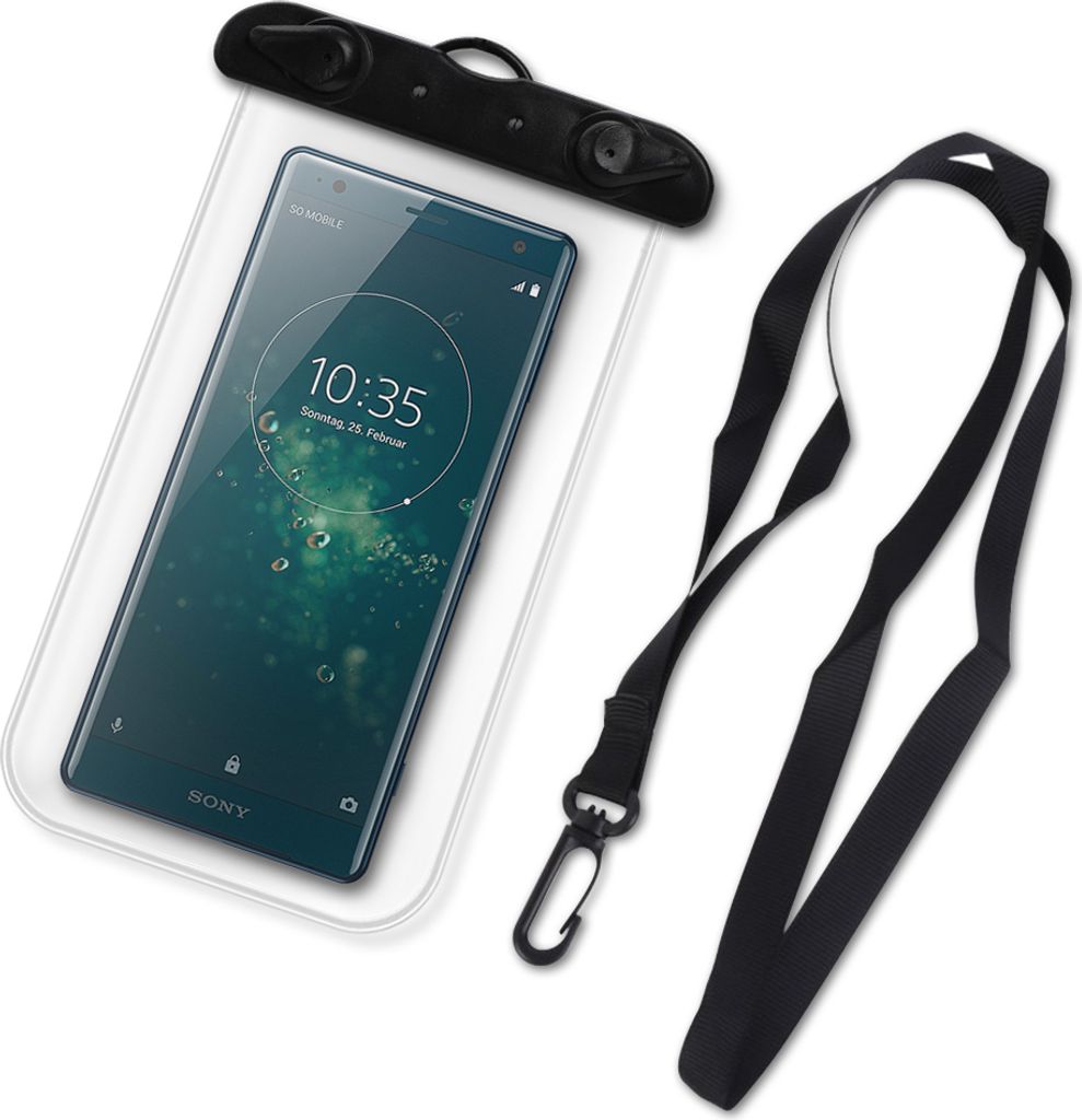 Wasserdichte Handy Tasche Sony Xperia Serie Schutz Hülle Wasserfest Cover CaseFarben:Transparent;Smartphone:Sony Xperia XA2