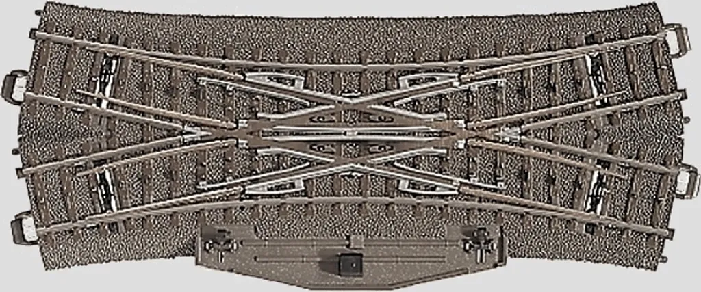 Évitez les déraillements avec l'Aiguillage Croisement Märklin 24624