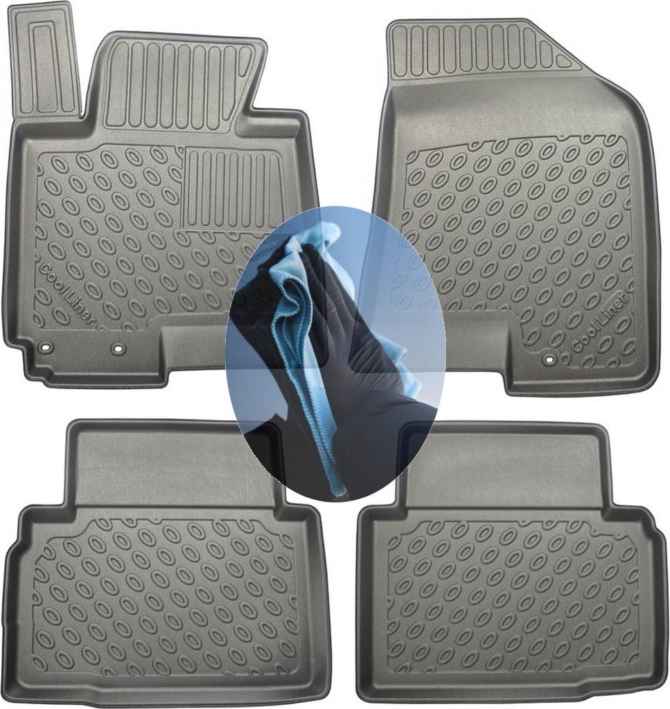 Z509195 TPE-Gummifußmatten kompatibel mit Hyundai ix35 Style Steilheck Geländewagen SUV 5-türer 2009-2015
