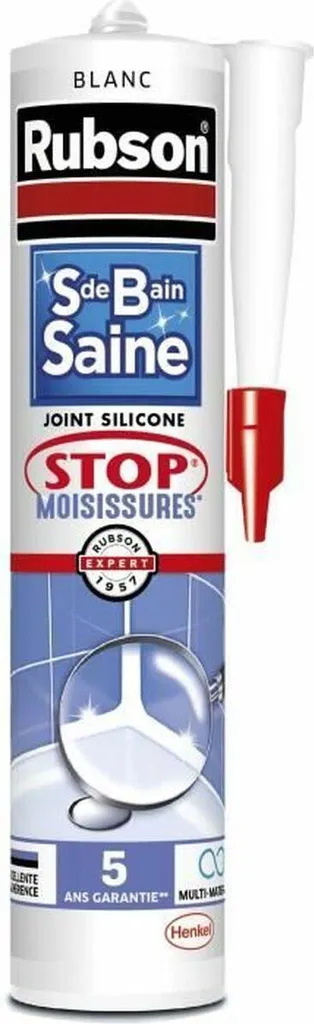 Mastic silicone Rubson sanitaire pour salle de bain et cuisine étanche