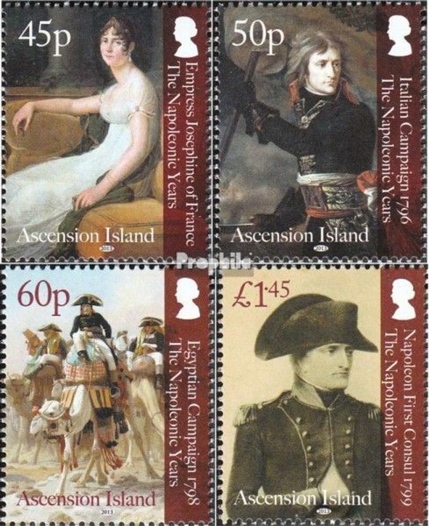 Briefmarken Ascension 2013 Mi 1211-1214 (kompl.Ausg.) Produktbild 
