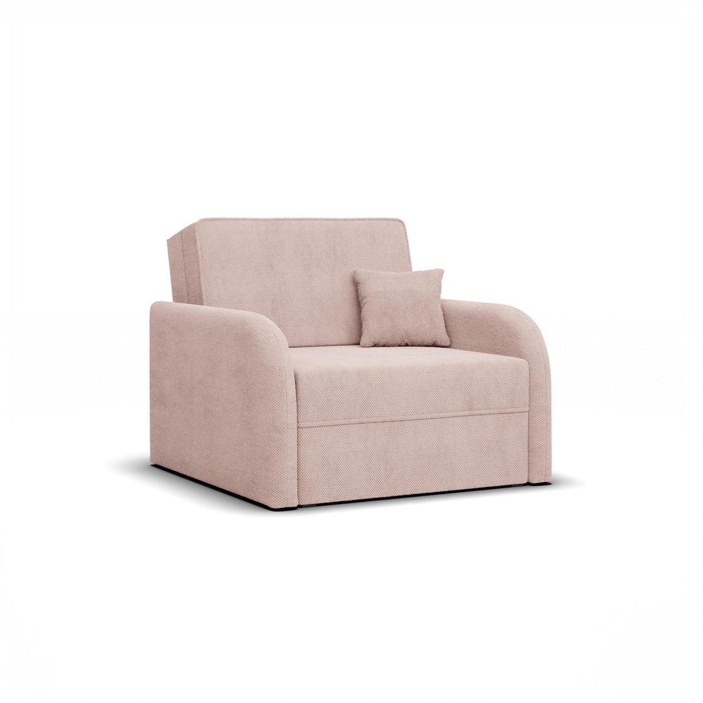 Sessel mit Schlaffunktion, Schlafsessel für Wohnzimmer, SOMO 80cm, Rosa