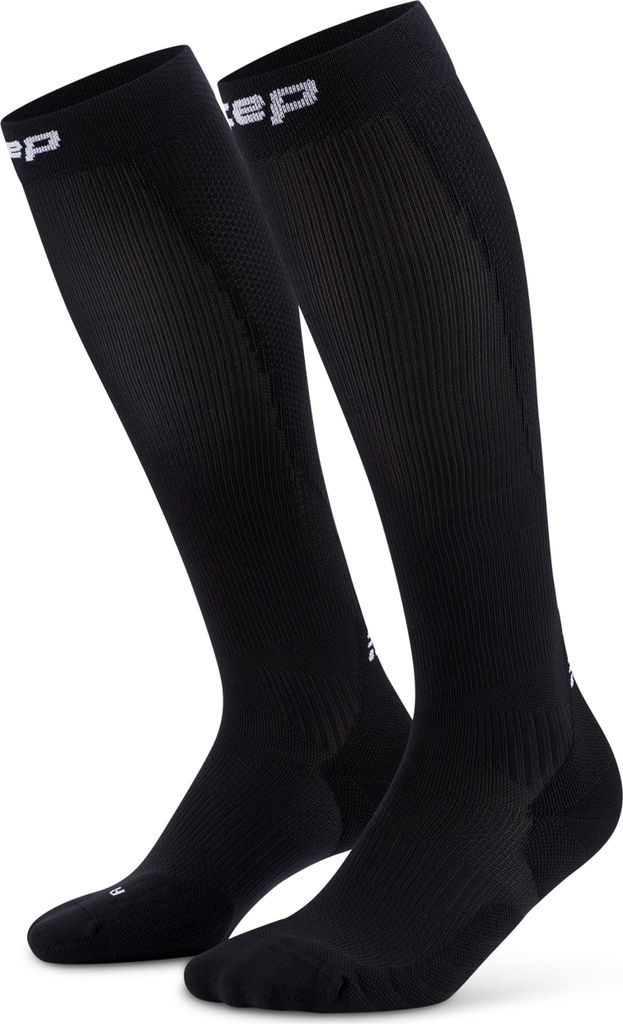 CEP Core Run Socks Tall - Damen Laufsocken - Black Black II