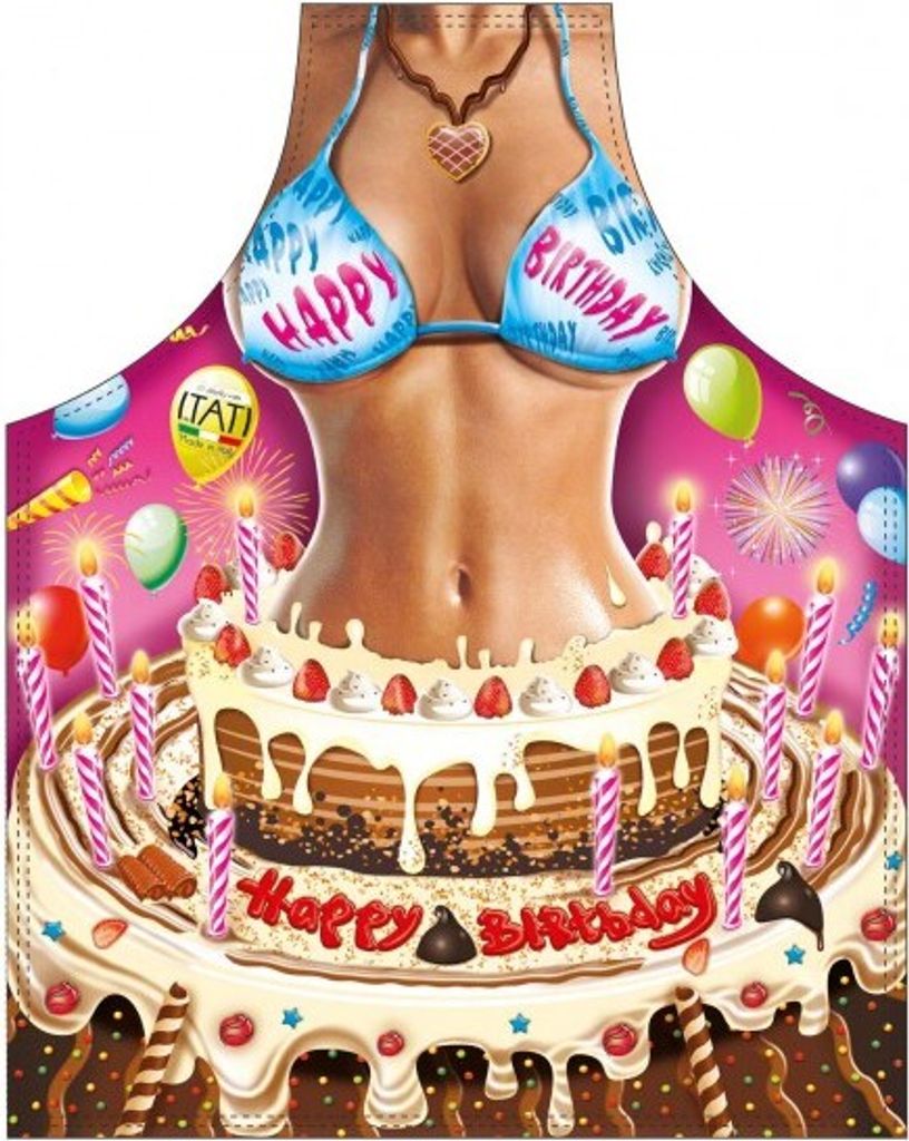 Grill u. Küchenschürze - Happy Birthday Woman Produktbild 